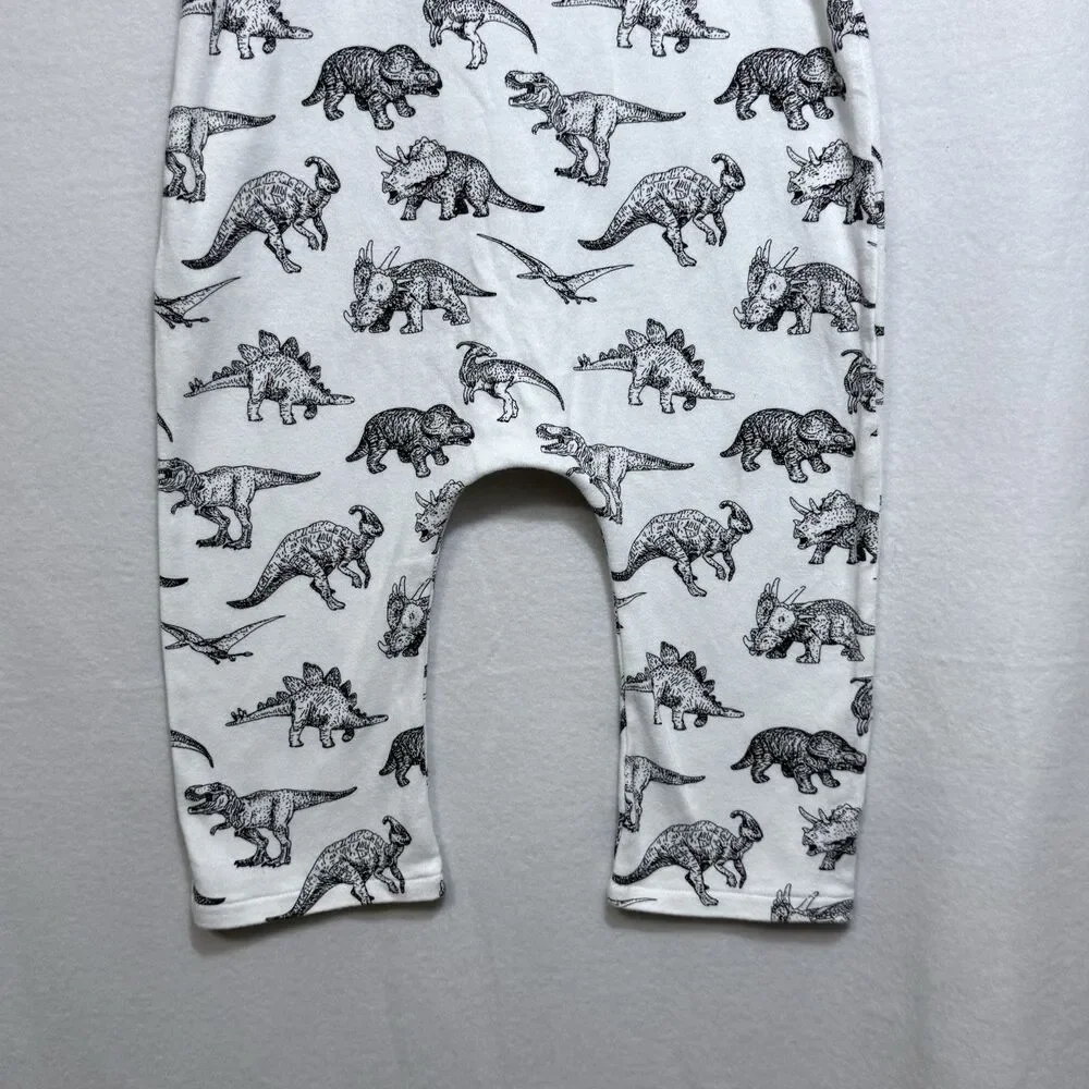 The Spunky Stork Racerback Dinosaur Print Jumper Romper Boys Size 2T/3T Cotton